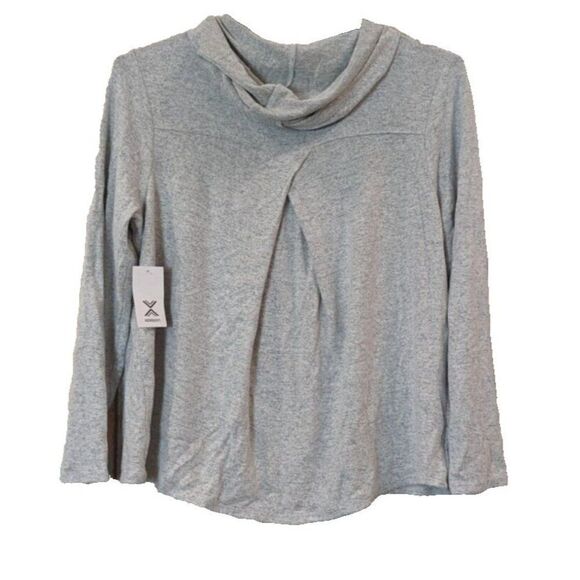 Xersion Womens Size 2XL Hooded Heather Grey Fearless Hoodie Soft Long Sleeve - Picture 1 of 8